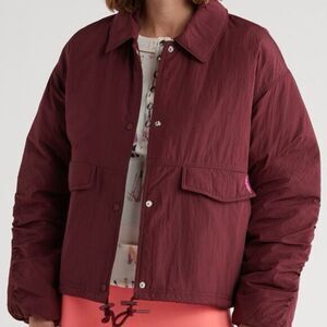NWOT Free People Movement medium Off the Bleachers Coaches Jacket Outdoor Sporty